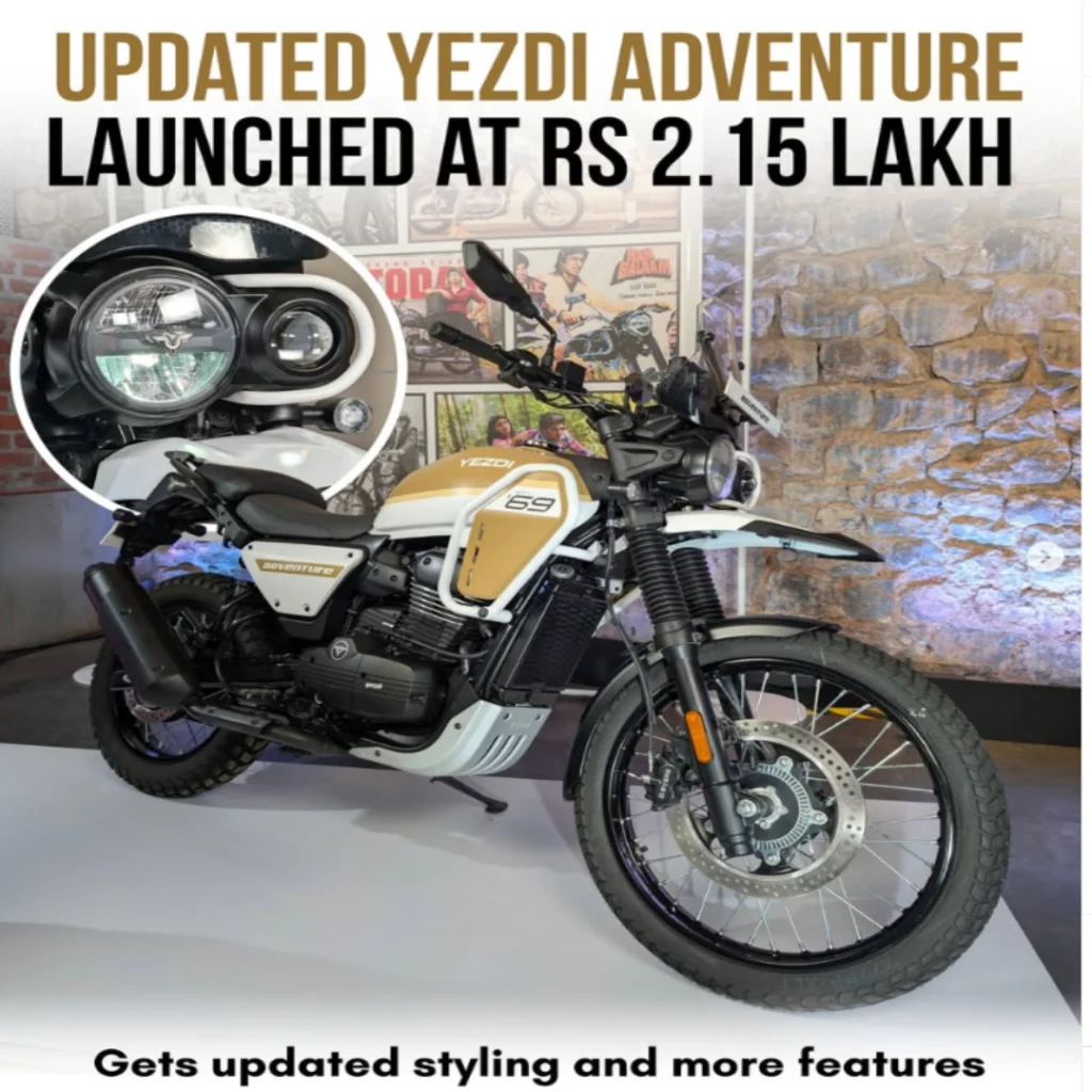 yezdi adventure price on-road